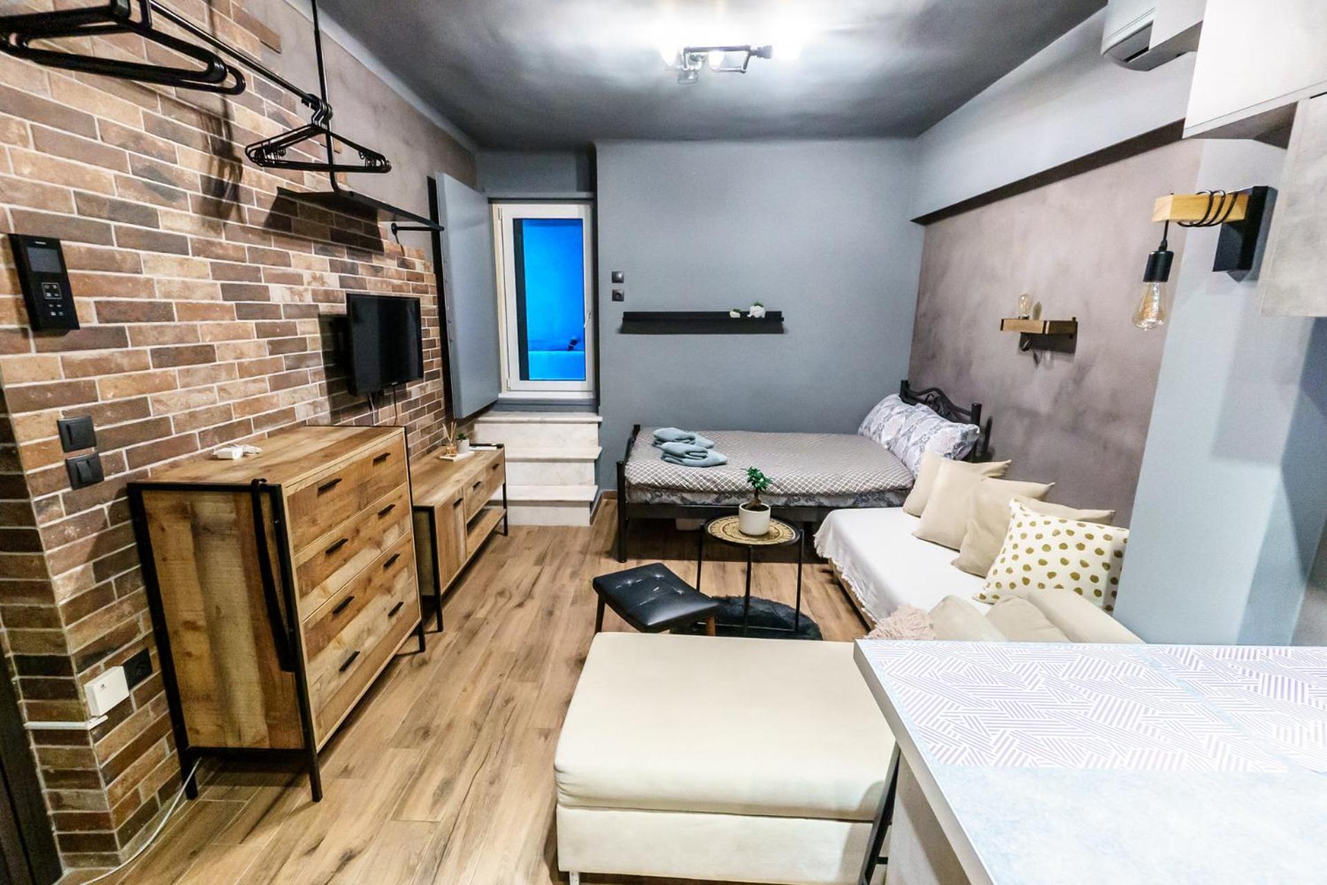Happiness Studio With Terrace. Szaloniki Kültér fotó